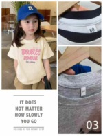 4100 Pieces Kids Cotton Short Sleeve T-Shirts (Size 80-150) Bulk Stock Wholesale For Export - Image 4