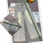 New Spring Retro Design Straight Wide Leg Jeans 1070 Pcs Bulk Clearance Wholesale - Image 3
