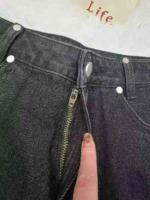 153 Pcs Women's American Sweet Spicy Style Black Denim Shorts Summer Frayed Tie A-line Hot Pants Sizes M-L - Image 4