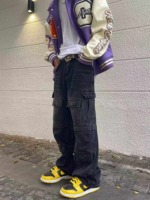 Spring Men's American Vintage High Street Multi-pocket Cargo Loose Baggy Straight Washed Jeans, Approx 100 Pieces, Sizes 2XL-3XL With Tags - Image 6