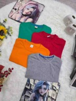 2100 Pieces New Plain Cotton Short Sleeve Kids T-Shirts Bulk Stock Wholesale - Image 7