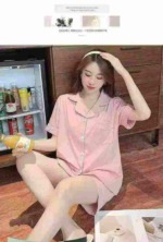 400 Sets Cotton Embroidered Asymmetrical Top Casual Loungewear Sets, 2 Colors, One Size Fits Up To 110lbs - Image 5