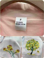 400 Sets Cotton Embroidered Asymmetrical Top Casual Loungewear Sets, 2 Colors, One Size Fits Up To 110lbs - Image 4