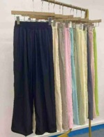 1889 Pieces Casual Wide Leg Yamamoto Pants, Elastic Waist With Pockets S-XL, Individual Packing - Image 8