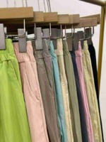 1889 Pieces Casual Wide Leg Yamamoto Pants, Elastic Waist With Pockets S-XL, Individual Packing - Image 4