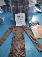 75 Pcs Sexy Square Neck Ruched Stretchy Slim Fit Bodycon Dresses Stock Lot - Image 3