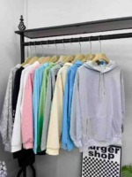 570 Pieces Plain Hoodies (Mostly Grey) Sizes S-2XL With Individual Packing Chinese Stock Clearance Wholesale - Image 1