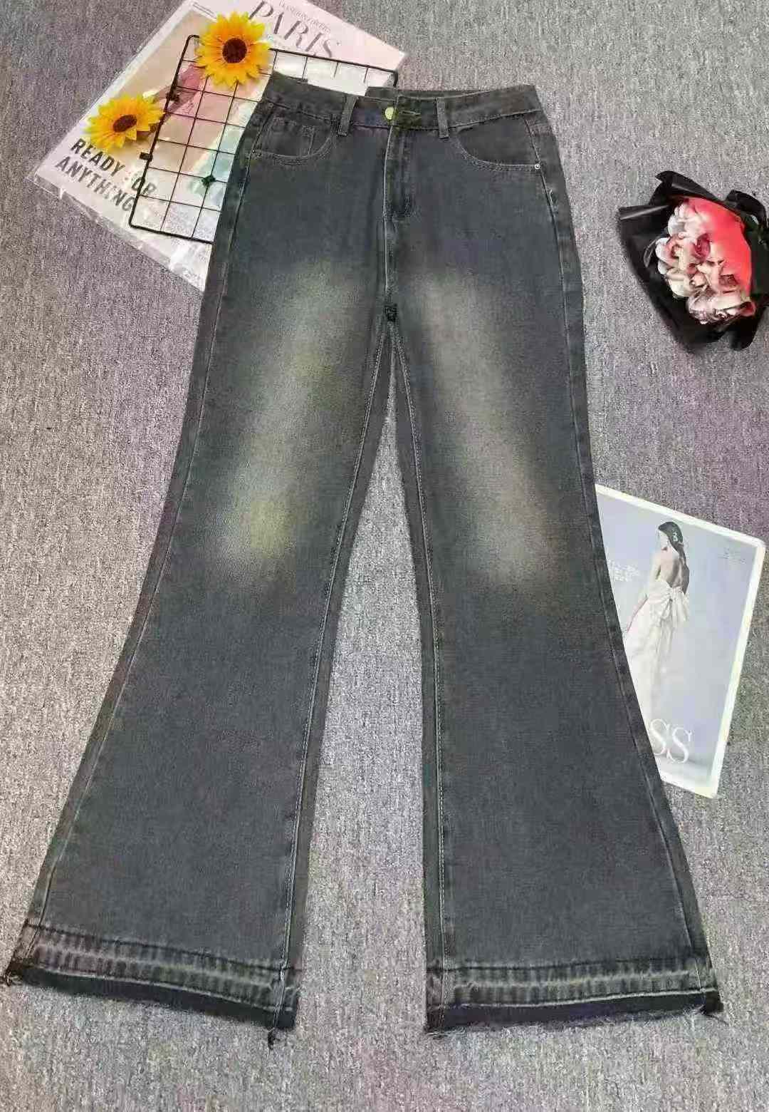 Vintage American High Waist Flare Denim Jeans Plus Size XL-5XL, 111 Pieces Bulk Stock Clearance - Image 1