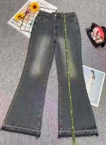 Vintage American High Waist Flare Denim Jeans Plus Size XL-5XL, 111 Pieces Bulk Stock Clearance - Image 5