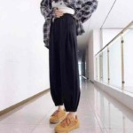 Spring Summer High Stretch Plus Size Elastic Waist Casual Lantern Pants Size M-4XL, Around 200 Pieces, Bulk Stock Clearance - Image 6