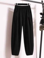 Spring Summer High Stretch Plus Size Elastic Waist Casual Lantern Pants Size M-4XL, Around 200 Pieces, Bulk Stock Clearance - Image 2
