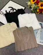 Spring New Retro Maillard Hollow Crochet Knit Long Sleeve Pullover Sweater, About 190 Pieces Clearance Stock Lot - Image 2