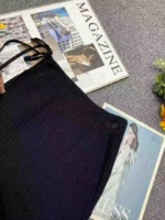 New Autumn Winter Solid Design Core-spun Yarn Ribbed Drawstring Knit Sweater Dress About 80 Pieces Bulk Clearance - Image 5