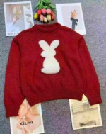 Bulk Clearance Sweet Red Pullover Sweater One Size - About 185 Pieces - Image 1
