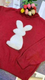 Bulk Clearance Sweet Red Pullover Sweater One Size - About 185 Pieces - Image 9