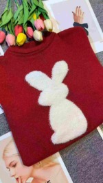 Bulk Clearance Sweet Red Pullover Sweater One Size - About 185 Pieces - Image 7