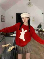 Bulk Clearance Sweet Red Pullover Sweater One Size - About 185 Pieces - Image 4