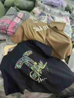 5000 Pcs Heavyweight Unisex Oversized Short Sleeve T-Shirts, Assorted Prints Clothing Stock Lot - Image 3