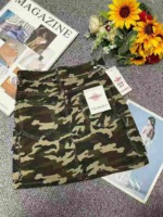 Summer New Brand Original American High Stretch Camo Multi-pocket Cargo Denim Mini Skirt, 149 Pieces Stock Lot Wholesale - Image 5