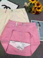 Summer New Vintage Embroidered Colorblock Back Pocket Denim Mini Skirts, Size S-2XL, Approx 150 Pieces Bulk Clearance - Image 3