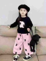 Clearance Bulk Stock 188 Pieces Kids Spring Autumn Korean Style Cotton Casual Sweatpants Size 90-150 - Image 1