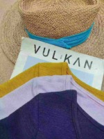 Clearance Bulk Stock 1240 Pcs Korean Style Textured V-Neck Regular Shoulder T-Shirts, Size 135 Individual Packing, More Yellow - Image 7