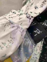 88 Pieces French Style Floral V-neck Tie Waist Dress Bulk Stock Wholesale - Image 3