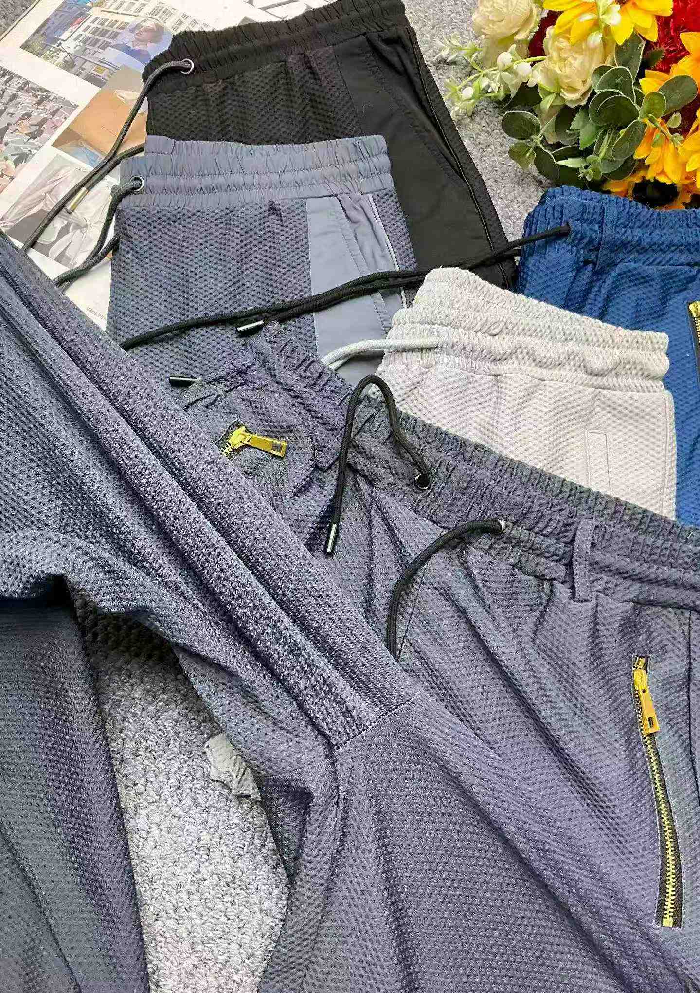 89 Pieces Brand Original High Quality Men's Stretch Ice Mesh Business Casual Pants Bulk Clearance - Image 2