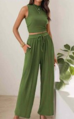 Summer New Branded Original American High Stretch Ice Silk Casual Sets - 25 Sets Bulk Clearance 10.6 CNY - Image 3