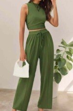 Summer New Branded Original American High Stretch Ice Silk Casual Sets - 25 Sets Bulk Clearance 10.6 CNY - Image 2