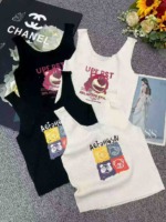 420 Pieces Summer New American Retro Printed Knit Camisole Tank Tops Bulk Stock Wholesale - Image 8