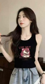 420 Pieces Summer New American Retro Printed Knit Camisole Tank Tops Bulk Stock Wholesale - Image 7