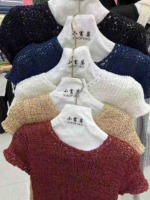 190 Pcs New Spring Summer Korean Style Hollow Out Cropped Knit Tops Bulk Stock Clearance - Image 2