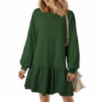 3860 Pcs Spring Autumn Brand Original American Plain Loose Cotton Terry Sweatshirt Dresses Bulk Stock Wholesale - Image 4