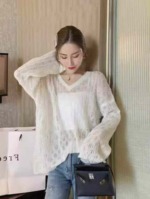 129 Pieces Spring Summer Hollow Out Loose Soft Knit Casual Cover Up Shirts Bulk Stock Clearance - Image 4