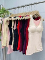 290 Pieces Fleece Lined Thermal Stretchy Fitted Warm Inner Vests Stock Clearance Wholesale - Image 4