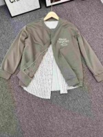 Around 500 Pcs Couple Fake Two-piece Patchwork Embroidered Crewneck Sweatshirts, One Style One Color, Sizes 1-4 - Image 6