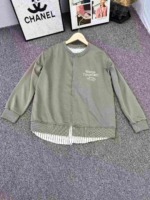 Around 500 Pcs Couple Fake Two-piece Patchwork Embroidered Crewneck Sweatshirts, One Style One Color, Sizes 1-4 - Image 5