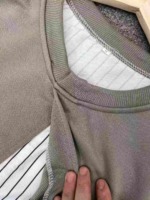 Around 500 Pcs Couple Fake Two-piece Patchwork Embroidered Crewneck Sweatshirts, One Style One Color, Sizes 1-4 - Image 3