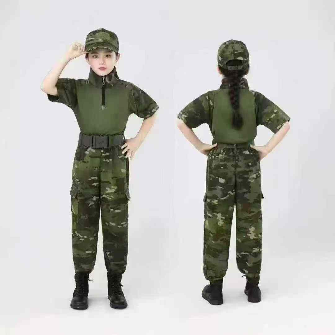 Brand New Kids Camouflage Tops, 570 Pieces, Sizes 120-180, Individual Packing, Wholesale Clearance - Image 1