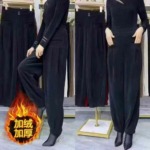 128 Pieces Fleece Thickened Casual Pants Chinese Clothing Stock Lots Bulk Wholesale Clearance - Image 1