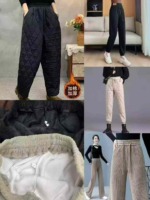 128 Pieces Fleece Thickened Casual Pants Chinese Clothing Stock Lots Bulk Wholesale Clearance - Image 2