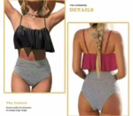 Branded Foreign Trade High Waist Triangle Swim Briefs, 489 Pieces, Clearance Wholesale - Image 1