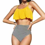 Branded Foreign Trade High Waist Triangle Swim Briefs, 489 Pieces, Clearance Wholesale - Image 4