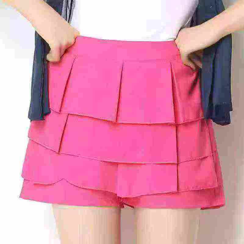775 Pieces High Quality Chiffon Pleated Cake Culottes Clearance Stock Wholesale for Export - Image 1