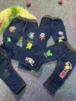 1840 Pcs Kids Thickened Thermal Lined Denim Jeans Wholesale Chinese Clothing Stock Lots - Image 9