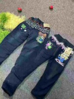 1840 Pcs Kids Thickened Thermal Lined Denim Jeans Wholesale Chinese Clothing Stock Lots - Image 7