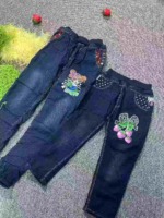 1840 Pcs Kids Thickened Thermal Lined Denim Jeans Wholesale Chinese Clothing Stock Lots - Image 6