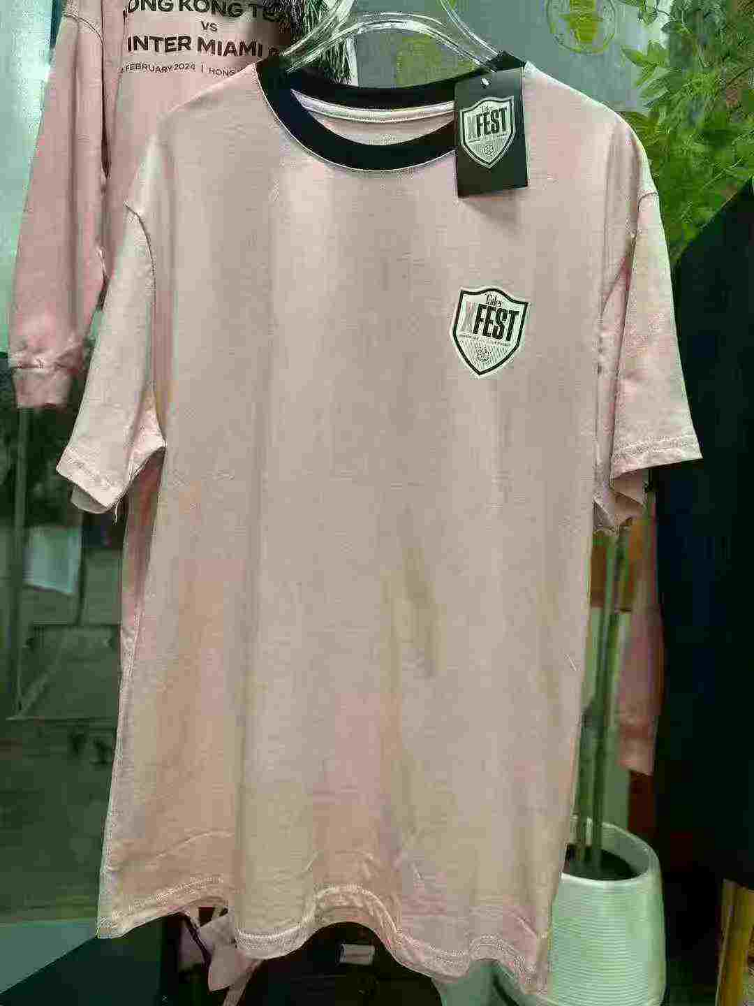 New Arrival: 1200 Pieces Solid Pink Cotton L-Size (Fit Most) T-Shirts Bulk Stock Wholesale - Image 1