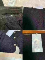 500PCS High-end Luxury Tweed Style Dress Set Formal Evening Gown Fall Winter Full Outfit Chinese Clothing Stock Lot - Image 4